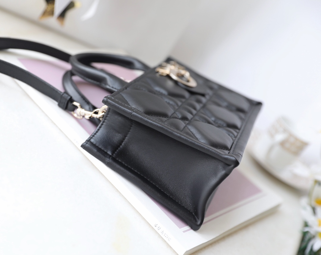 Túi Xách Dior Caro Nữ Màu Đen