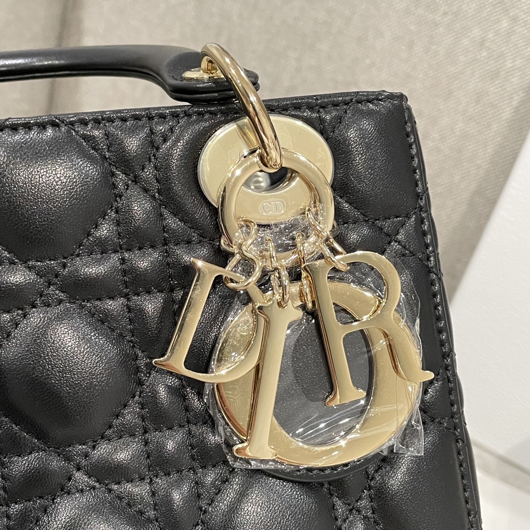 Túi Xách tay Lady Dior Nữ Màu Đen